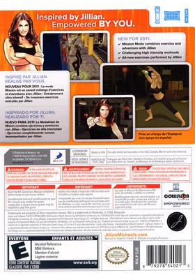 Jillian Michaels Fitness Ultimatum 2011 box cover back